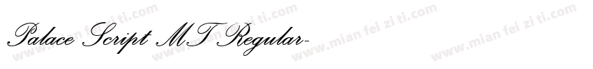 Palace Script MT Regular字体转换